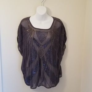 millau beaded sequined top